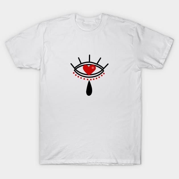 THE EYE HEART T-Shirt by MAYRAREINART